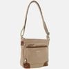 Pierre Cardin Nylon Cross Body  Slash Proof Shoulder Anti-Theft in Camel