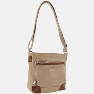 Pierre Cardin Nylon Cross Body  Slash Proof Shoulder Anti-Theft in Camel