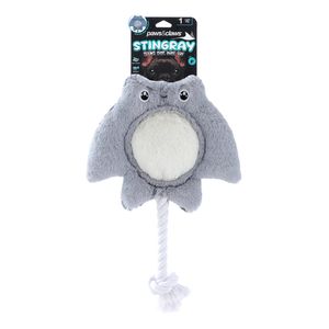 Paws & Claws Stingray Flying Disc Rope Toy
