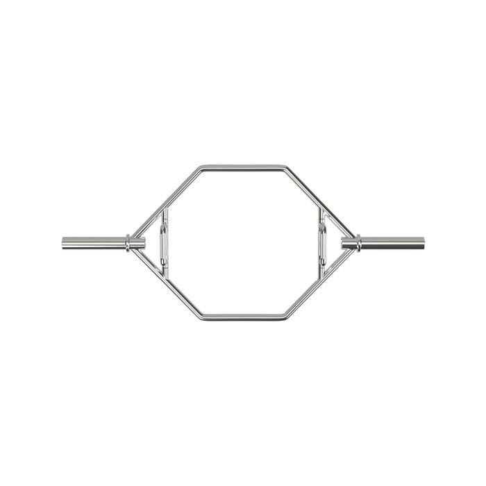 Costway 142cm Olympic Hex Barbell Bar Trap Weight Lifting Shrug Deadlift w/2 Snap Springs Gym Home