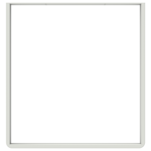 Rapid 700 x 732 x 50mm White Steel Tube Tikal Table Leg