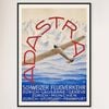 Galrie Ad Astra Aero Vintage Travel Poster Zurich Lausanne Geneve Switzerland Art Print, Black Frame, 70 x 100cm (28 x 40inch)