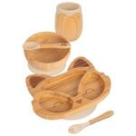 Tiny Dining 5pc Bamboo Fox Baby Weaning Set