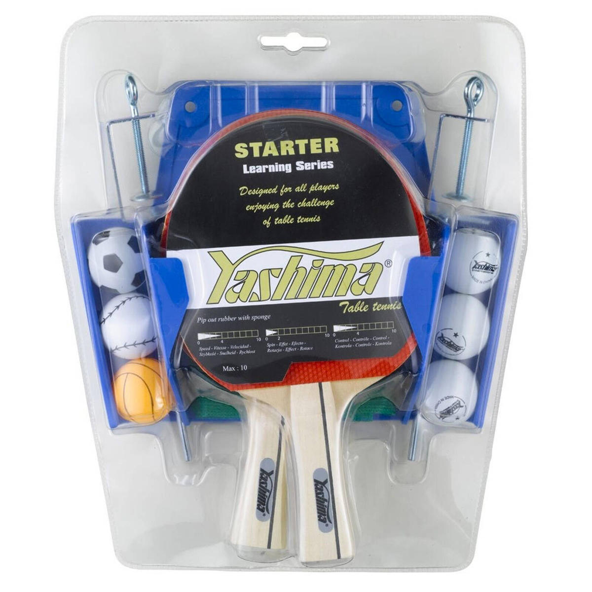 Yashima Starter Table Tennis/Ping Pong Learner Set With Hanger ...