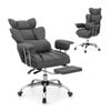 Costway 180kg Big Office Chair Executive Desk Chair Grey