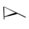 Carinya 400 x 350mm Black Straight Stayed Bracket