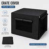 YES4PETS 42' Dog Cat Rabbit Collapsible Crate Pet Cage Canvas Cover-Black