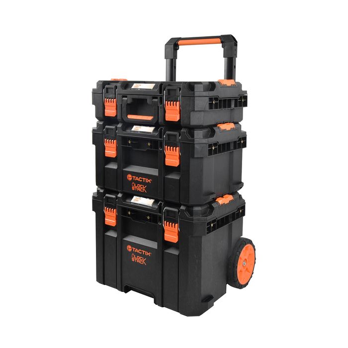 Tactix Lockstack 3 Piece Modular Tool Box Kit