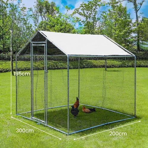 Large Walk-in Pet Chicken Run Coop Cage Rabbit Hutch Ferret House ...