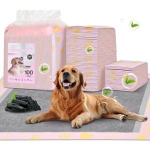 Advwin 100PCS Pet Training Pads Super Absorbent Bamboo Charcoal