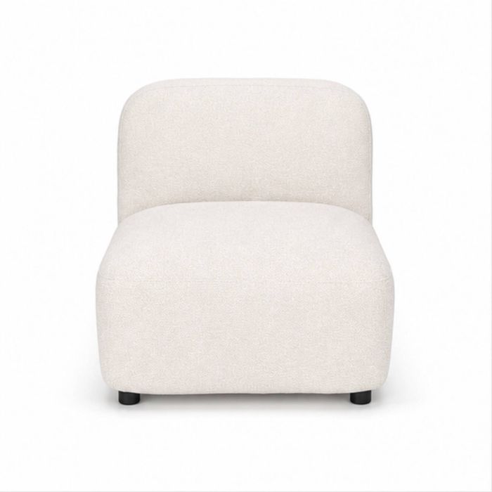 Home Bazar Barcelona Lounge Chair Ivory Boucle