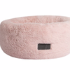 La Doggie Vita Pink Plush Dog Donut Bed Small