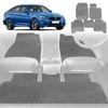 6D Diamond Car Floor Mats for BMW 3 Series 2011-2018-Full Set-Grey-Outback GT