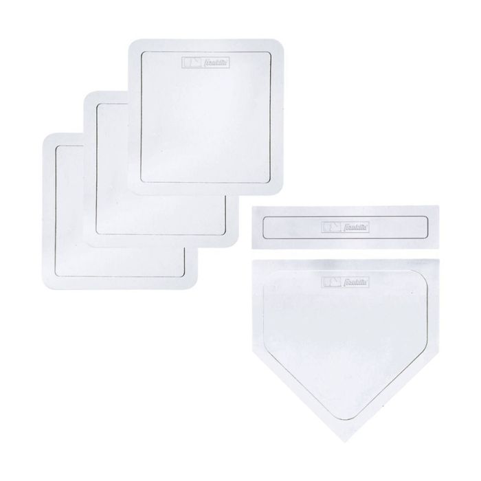 5pc Franklin Mlb Durable Weather-resistant Rubber Base Throwdown Set White