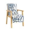 SOGA Off White Cat Print Polyester Throw Blanket 130x160cm