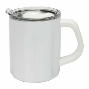 Annabel Trends Travel The Big Mug/cup 470ml Double Walled Stainless Steel White