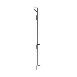 PEAK® No-Dig Multi-Purpose Fencing Gate Latch 1000mm Black Steel
