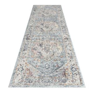Ornate Persian Vintage Runner - Ornate Ocean Blue 80 X 300 Cm