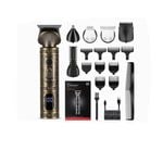 NNEOBA 6 in 1 Hair Clipper And Trimmer Set USB Rechargeable for Men Bronze