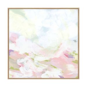 Artey | Rose Dapple Valley II - Framed Canvas - Natural Frame - 50 x 50cm