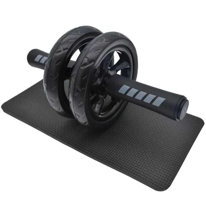 NNEOBA 15cm Double-Wheel Abs Roller Non-Slip Silent Core Black