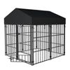 BingoPaw Outdoor Dog Kennel Heavy Duty Metal Cage with Waterproof Cover 127x120x165cm