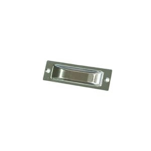 Sylvan Flush Pull  4" CP - Chrome Plate