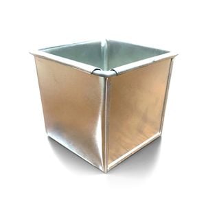 CESCO Square Silver Cake Tin Steel (76mm x 102mm)