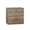 Maestro Furniture Norwich Wooden 2-Drawer Storage Filling Cabinet Rustic Oak