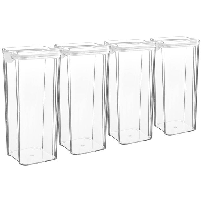 Argon Food Containers - 1.8 Litre - White - Pack Of 4
