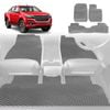 6D Diamond Car Floor Mats for Holden Colorado Ute Dual Cab 2012-2016-Full Set-Grey-Outback GT