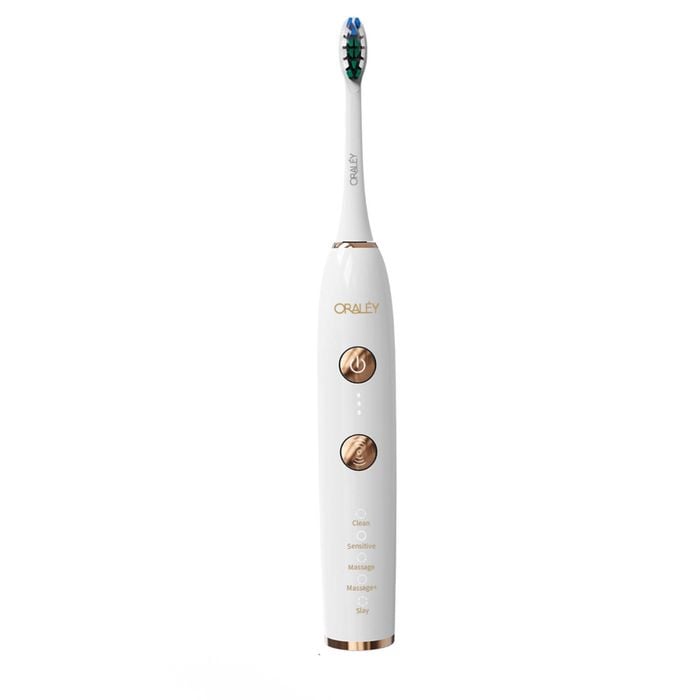 Oraléy Pressure Series Electric Toothbrush - White/gold