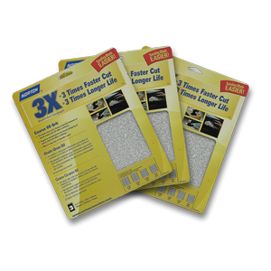 Norton 3x Hand Sand 230x280mm 3pk - 120 Grit
