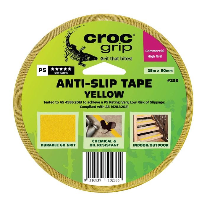 Croc Grip 48mm x 25m Yellow Anti-Slip Tape