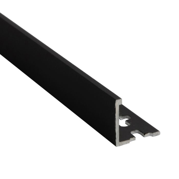 QEP 12.5mm x 1m Black Angle L Shape Tile Trim