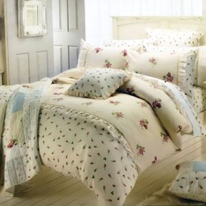 Belmondo 225TC Devonshire Cream Polyester Cotton Quilt Cover Set Single