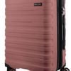 Pierre Cardin 4 Wheel Cabin Hard-Shell Suitcase Travel Luggage 54cm Rose