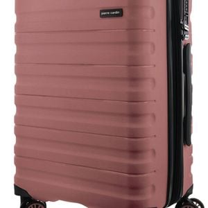 Pierre Cardin 4 Wheel Cabin Hard-Shell Suitcase Travel Luggage 54cm Rose