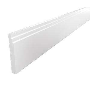 138 x 18mm 5.4m White Primed FJ Step Pine Moulding