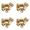 24pc Formula Sports Brass Ferrule Screw Cue Tip Replacement 10mm - Gold
