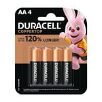 Duracell Coppertop AA Batteries - 4 Pack