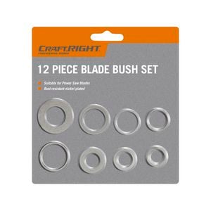 Craftright 12 Piece Circular Saw Bush Set
