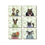 Cinnamon Cork Backed Coasters Set of 6 Bush Tucker.