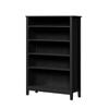 Oikiture Bookshelf Bookcase Display Shelf 5-Tier Storage Cabinet Black