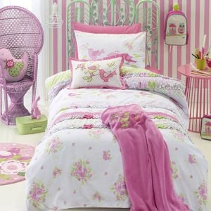 Jiggle & Giggle Shabby Chic Quilt Cover Set Queen