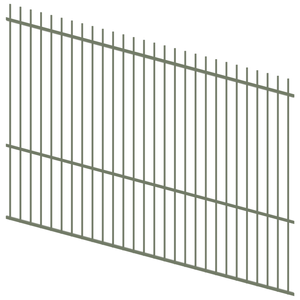 ProtectorAl 1201 - 2400 x 1800mm Pale Eucalypt Raked 16-30º Picket Top Pool Fence Panel