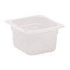 Cambro Gastronorm Tray Polypropylene Translucent 1/6 100mm Food Storage Container