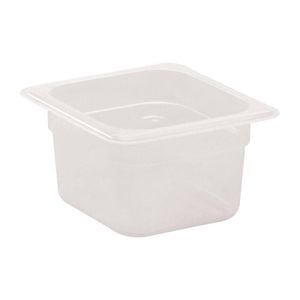 Cambro Gastronorm Tray Polypropylene Translucent 1/6 100mm Food Storage Container