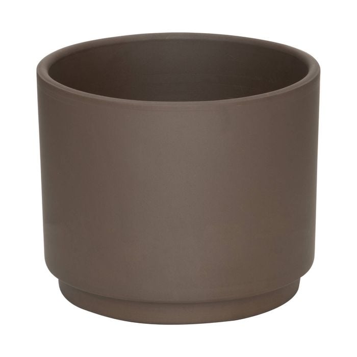 Eden 20cm Titanium Clay Cylinder Italian Terracotta Pot