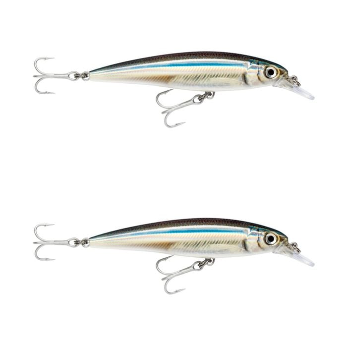 2x Rapala 12cm Saltwater X Rap Jerkbait Fishing Lures - Anchovy